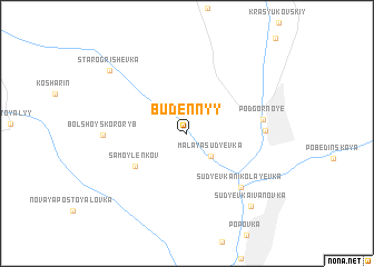 map of Budënnyy