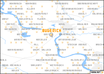 map of Büderich