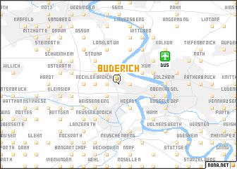 map of Büderich