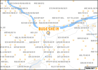 map of Büdesheim