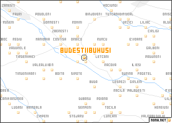 map of Budeştii-Buhuşi