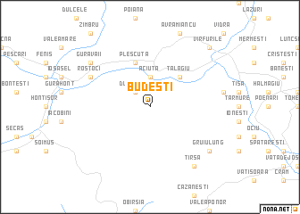 map of Budeşti