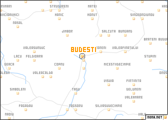map of Budeşti