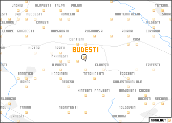 map of Budeşti