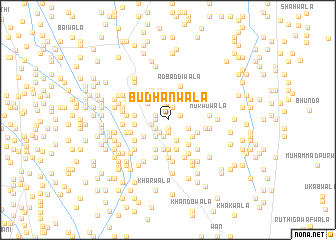 map of Būdhanwāla