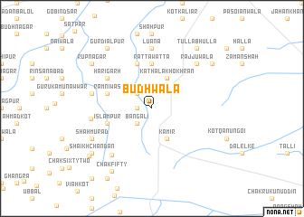 map of Budhwāla