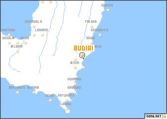 map of Budiai