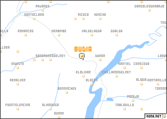 map of Budia