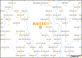 map of Budiceşti