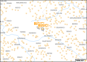 map of Budići