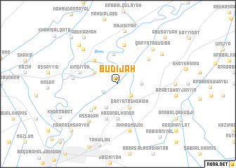 map of Budījah