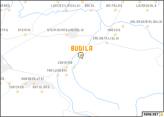 map of Budila