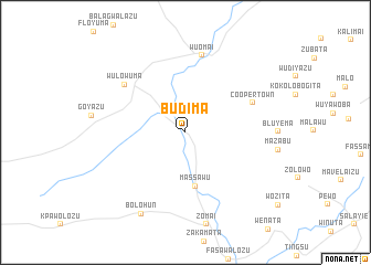 map of Budima
