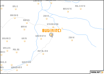 map of Budimirci