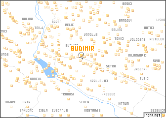 map of Budimir