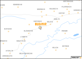 map of Budimir