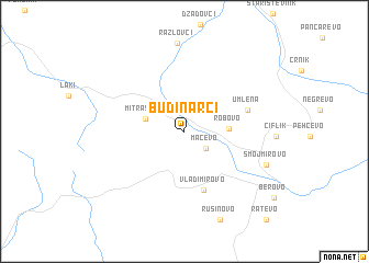 map of Budinarci