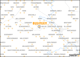 map of Büdingen