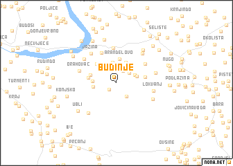 map of Budinje