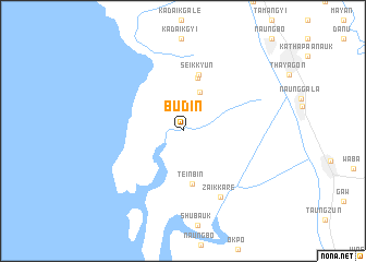 map of Budin