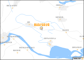 map of Budisava