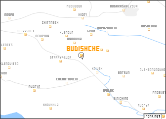 map of Budishche