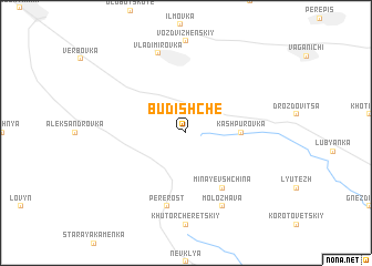 map of Budishche