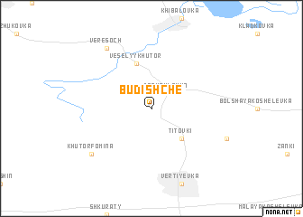 map of Budishche