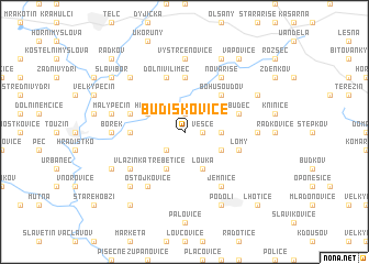 map of Budíškovice