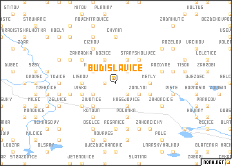 map of Budislavice