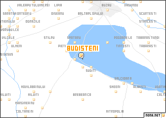 map of Budişteni
