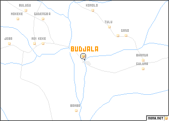 map of Budjala