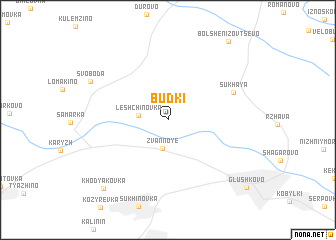 map of Budki