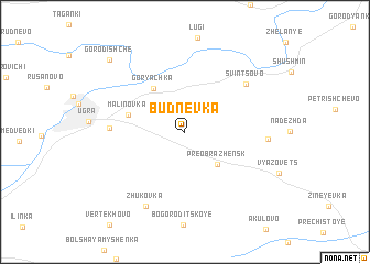 map of Budnëvka