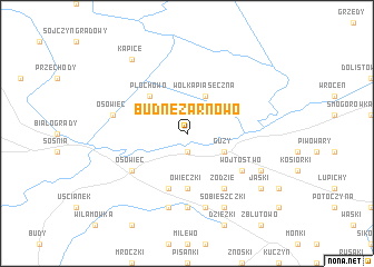 map of Budne-Żarnowo