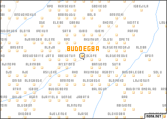 map of Budo Egba