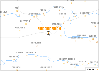 map of Budogoshch\