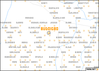 map of Budo Igbo