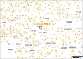 map of (( Budojevići ))