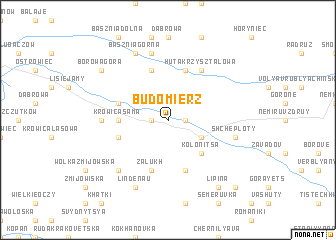 map of Budomierz