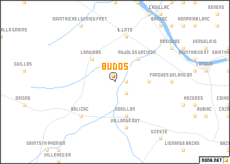 map of Budos