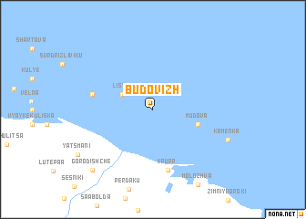 map of Budovizh