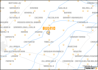 map of Budrio