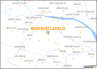 map of Budrovac Lukački