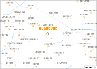 map of Budrovac