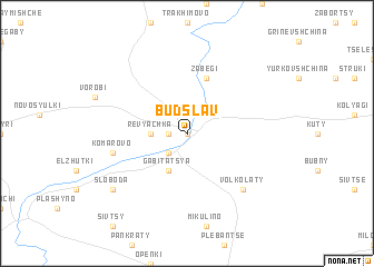 map of Budslav