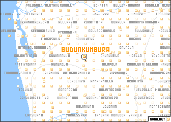 map of Budunkumbura