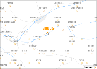 map of Buduş