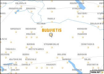 map of Būdvietis