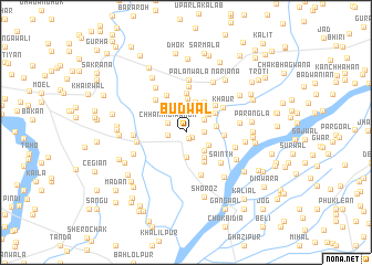 map of Budwāl